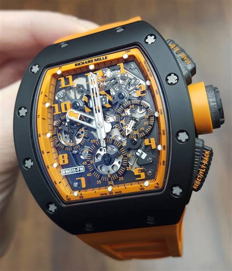 richard mille rm 011 orange storm men's watc|RM 011 : Watch Automatic Flyback Chronograph Felipe Massa.